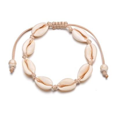 China Vintage The Latest Hawaiian Style Casual Jewelry Shell Braided Bracelet Design for sale