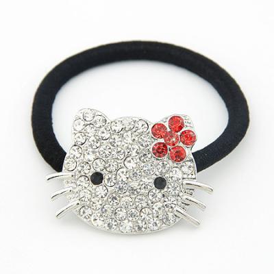 China New Pattern Hair Rope Good Quality Alloy Custom Cute Simple And Stylish Hair Rope With Rhinestones for sale