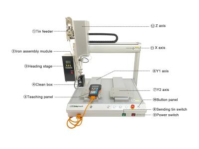 China Auto Tin Feeding Soldering Station Automatic USB Cable Micro Switch Connector Soldering Machine for sale