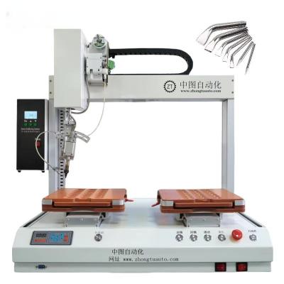 China Single Head Double Platforms Automatic Soldering Robet for sale