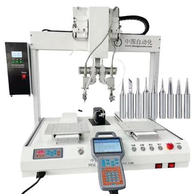 China High Speed Automatic PCB Soldering Machine USB Cable Soldering Robot 5A for sale