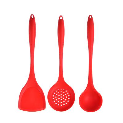 China High Quality Silicone Stocked Food Grade Traditional 3 Piece Cookware Tools For Cozinh Kitchen Utensil for sale