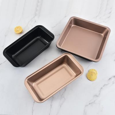 China Stocked Thickened 8 Inch Non Stick Cake And Toast Baking Pan, Non-Stick Cake Pan With Small Bread Square Mold for sale