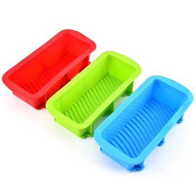 China Stocked Non Stick Silicone Easy Release Rectangle Mini Cake Pan for Baking Loaf, Flexible BPA Free Silicone Baking Pan and Loaf Pan for sale