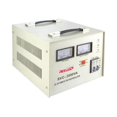 China SVC 220V Single Phase AC Voltage Regulator 3000va Automatic Static Voltage Regulator for sale