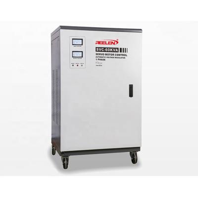 China SVC 220V Single Phase AC Voltage Stabilizer 60KVA SVC-60KVA AC Voltage Regulator Industrial Voltage Regulator for sale