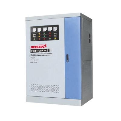 China SBW Three Phase Full Automatic Compensate Voltage Stabilizer 400KVA SBW-400KVA AC Voltage Regulator for sale