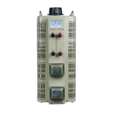 China High Quality Automatic Type AC Voltage Stabilizer 15KVA TDGC2-15kVA Voltage Regulator Single Phase 220/380V Power Frequency Contact Device for sale