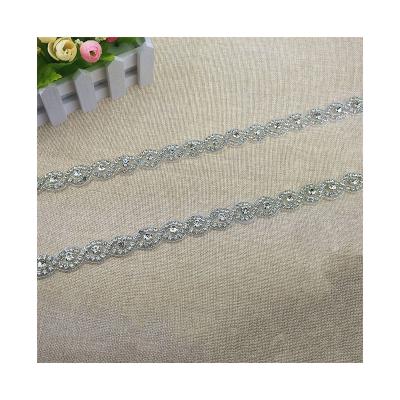 China 2021 popular new style new design hotsale rhinestone fringe trim for sale