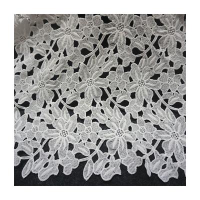 China Other African Water Soluble Lace Fabric For Wedding Dress for sale