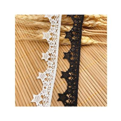 China Other Fancy Embroidery Water Dissolving Crochet Water Soluble Lace Trim For Clothing for sale