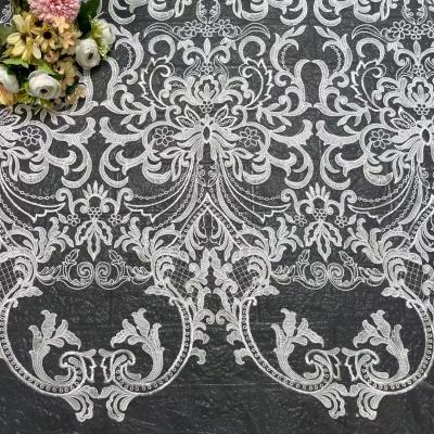 China Other Popular 2021 New Design Bridal Lace Fabric Embroidery for sale