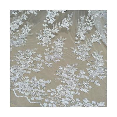 China Other white bridal lace fabric wholesaler with high quality and low price for sale