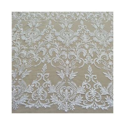 China Other American Wholesaler of High Quality White Bridal Lace Fabric for sale