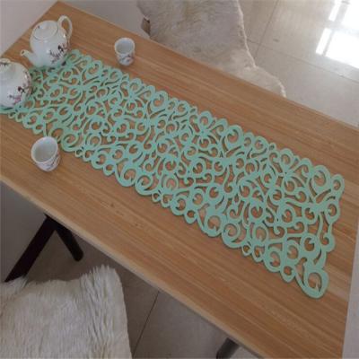 China Sustainable Custom Laser Cut Cheap Price Felt Table Runner for sale