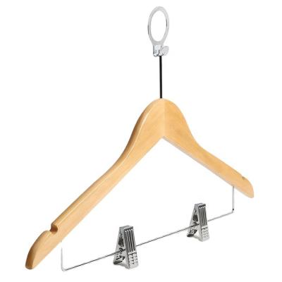 China Wholesale price traditional wooden hangers a grade quality hanger hook hotel cabinet anti-theft hanger for sale