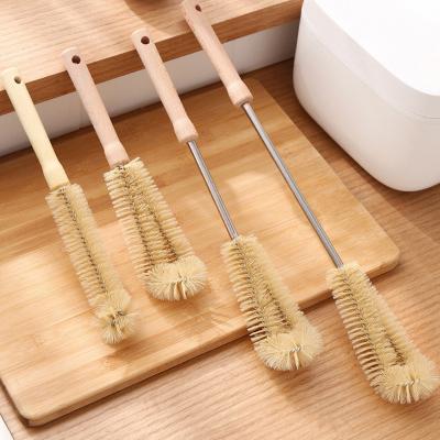 China Long Viable Nylon Brush Head Handle Baby Bottle Cleaner for Washing Narrow Neck Beer Bottles Baby Bottle Brushes for sale