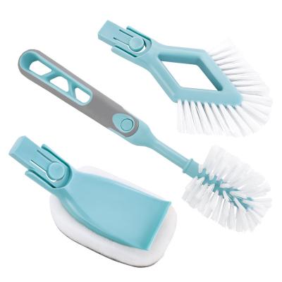 China A Deluxe Universal Cleaning Brush With Three Head for sale