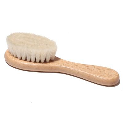 China Sustainable Baby Bath Massager Brush 100% Wood Natural Organic Recyclable Beech Handle Wood Brush for sale