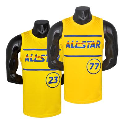 China Hot Sale Mens Sublimation Antibacterial Basketball Tank Tops Fashion Antibacterial Basketball Shirt for sale