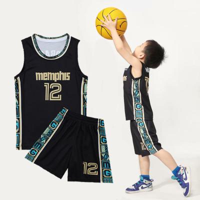 China Junior Basketball Wear For Kids Antibacterial Tank Top Youth Basketball Basket Team Uniform for sale