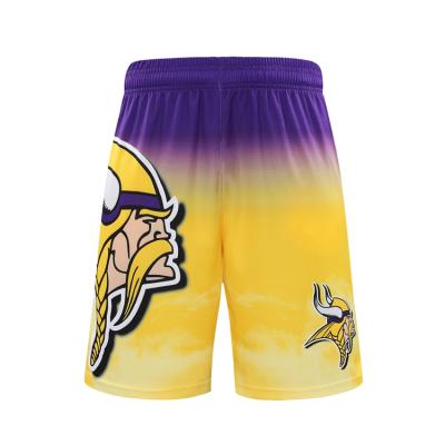 China American Wholesale Quantity Mens Nfl Breathable Soccer Shorts Sublimation Printing Rugby Tank Top Shorts for sale