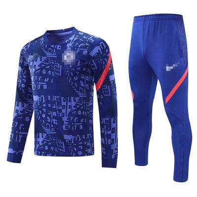 China Soft Long Sleeve Football Uniform Soccer Tracksuit For Men Team Jacket Football for sale