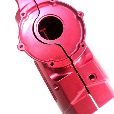 China Custom Milling Aluminum Red Anodizing Industrial Equipment CNC Motorcycle Machining Accessories for sale