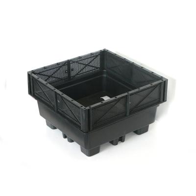 China Decorative Garden Flower Pot Tissue Culture Outdoor Plant Container with Drain Tray for sale