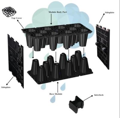 China Video Technical Support Plug-in Side Panel for Civil Works Rainwater Harvesting Modules for sale