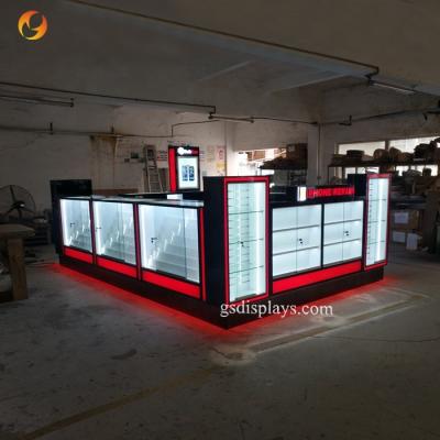 China Popular Style Mobile Phone Repair Accessories Show 3m Wooden Kiosk 3m for sale