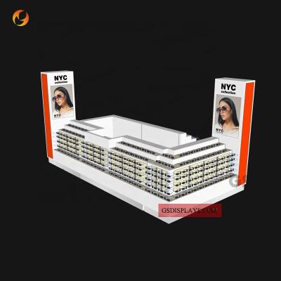 China cheap high quality bespoke shop furniture design eyewear optical display cabinet 15ft shop fitting showcase 12ft also can be customized for sale