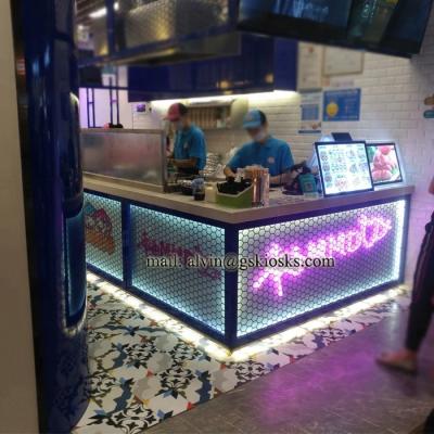 China popsicle drinks cart summer fried indoor ice cream food kiosk for sale for 6m mall 10m for sale