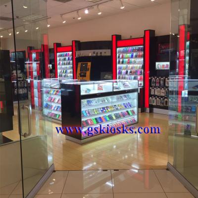 China Modern Cell Phone Counter For 6m Cell Phone Shop Fixtures Displays 10m for sale