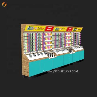 China mobile phone boutique retail wall cabinet also can be customized for sale