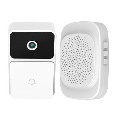 China Video Doorbell PC+ABS Hd Video Doorbell Intercom Camera Smart Home Door Chime Wifi Battery Powered Wireless Battery Operated Alarm for sale