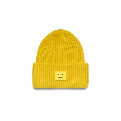 China Customized COMMON beanies hats and hats winter applique embroidery logo knitted hats keep warm hat for sale