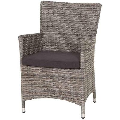 China Waterproof gray outdoor rattan chair 2021 hot wholesale natural flat wicker waterproof garden furniture beautiful prices sales products for sale