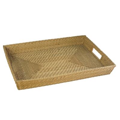 China Viable Wholesale Custom Handmade Straw Woven Storage Basket With Lid Rattan Storage Box Laundry Baskets for sale