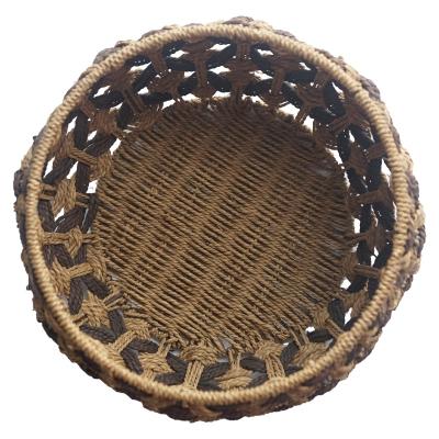 China Large Round Woven Plant Plankton Sustainable Floor Storage Basket For Large Empty Organizer Perfect Decor Holder For Baby Toys for sale