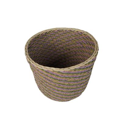 China Viable Handmade Woven Cutlery Storage Paper Rope Baskets Organizing Tray for Bedroom Bathroom and Kitchen Drawer Organizer for sale