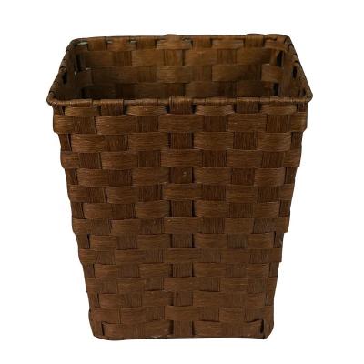 China Viable Factory Direct Supply Multifunctional Amazon Vellum Paper Rope Storage Basket Handmade For Storage Home Decoration for sale