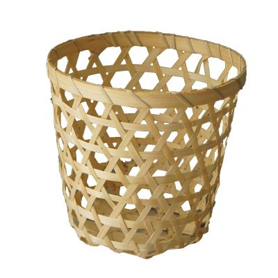 China Sustainable Appropriate Price Good Quality Bamboo Handmade Woven Bamboo Fruit Basket Storage for sale