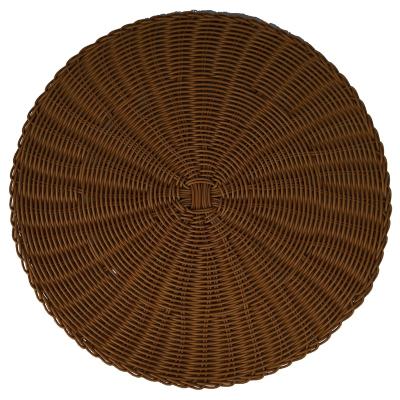 China Viable Factory Direct Supply Wholesale Plastic Rope Around Shape Place Mats For Dining Table Perfect For Outdoor And Indoor Dining for sale