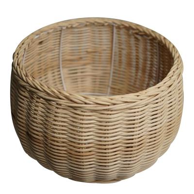 China Minimalist New Arrival Woven Flower Woven Rattan Planter Basket Rope Flower Plant Potted Storage Bin For Plants Towels Toys Home Decorations for sale