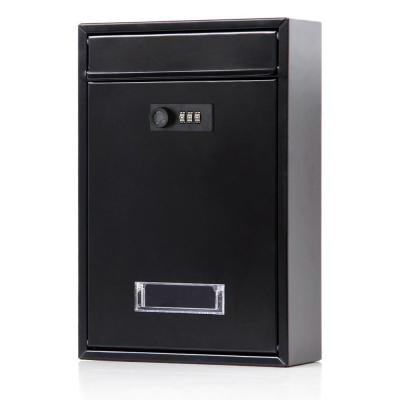 China Vertical Wall Mounted Locking Mailbox zhenzhi Mail Boxes With Combination Lock Large Capacity for sale