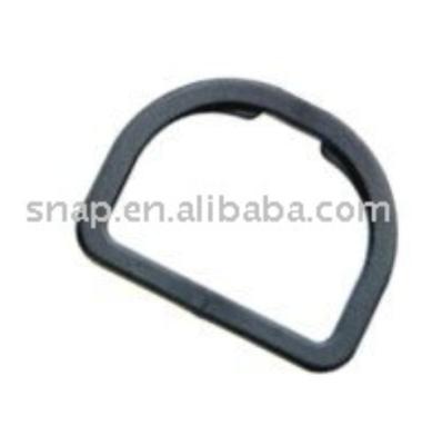 China Plastic D-Ring Plastic Buckle For Bag And Luggage Fittings, Black for sale