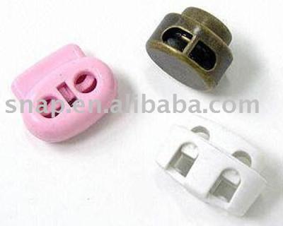 China Polyacetel Resin (POM) Plastic Rope Locks Rope Locks Tie Stoppers For Garment for sale