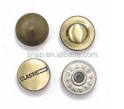 China Nickel Free Metal Snap Rivet With Custom Logo for sale