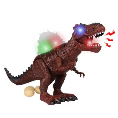 China Simulation Funny Educational Electric Dinosaur Toy Plastic Dinosaur Walking Toy with Light and Sound for Kids for sale